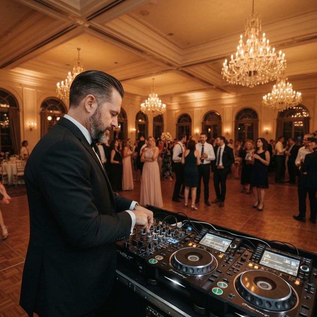DJ en boda elegante